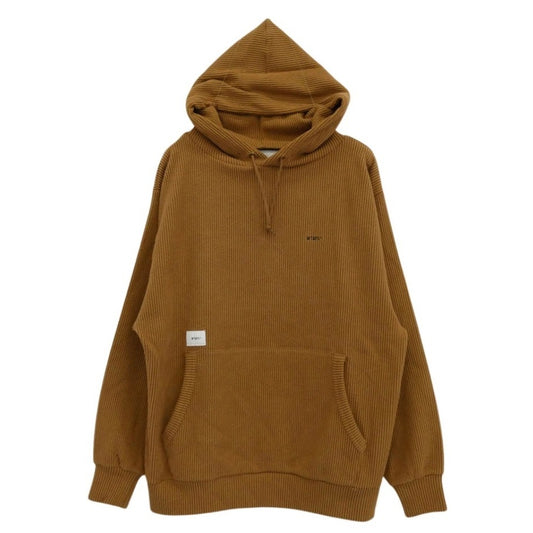 WTAPS ダブルタップス 20AW 202ATDT-CSM21 SIGN HOODED COPO Brown ロゴ刺繍 サイン フーデッド パーカー フーディ ブラウン ブラウン系 X 03【中古】