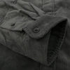 DESCENDANT ディセンダント 20AW 202WVDS-SHM05 KENNEDY'S B.D LS SHIRT FULL SIZE CACHALOT 刺繍 カシャロ コットンコーデュロイ ボタンダウン 長袖 シャツ チャコール系 3【新古品】【未使用】【中古】