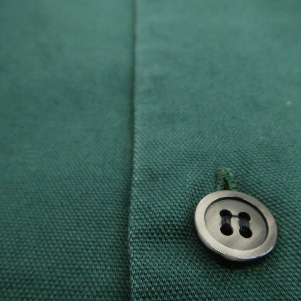DESCENDANT ディセンダント 24SS 241WVDS-SHM03 CCN COTTON CARDIGAN CACHALOT 刺繍 カシャロ コットン シャツ カーディガン グリーン系 3【中古】