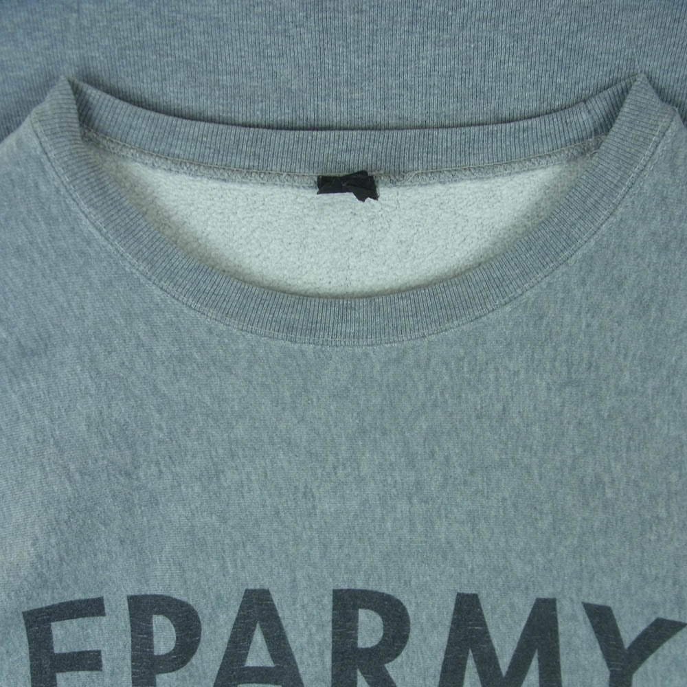 FORTY PERCENT AGAINST RIGHTS FPAR フォーティー パーセント アゲインスト ライツ FPARMY クルーネック スウェットシャツ スウェット トレーナー グレー系 3【中古】