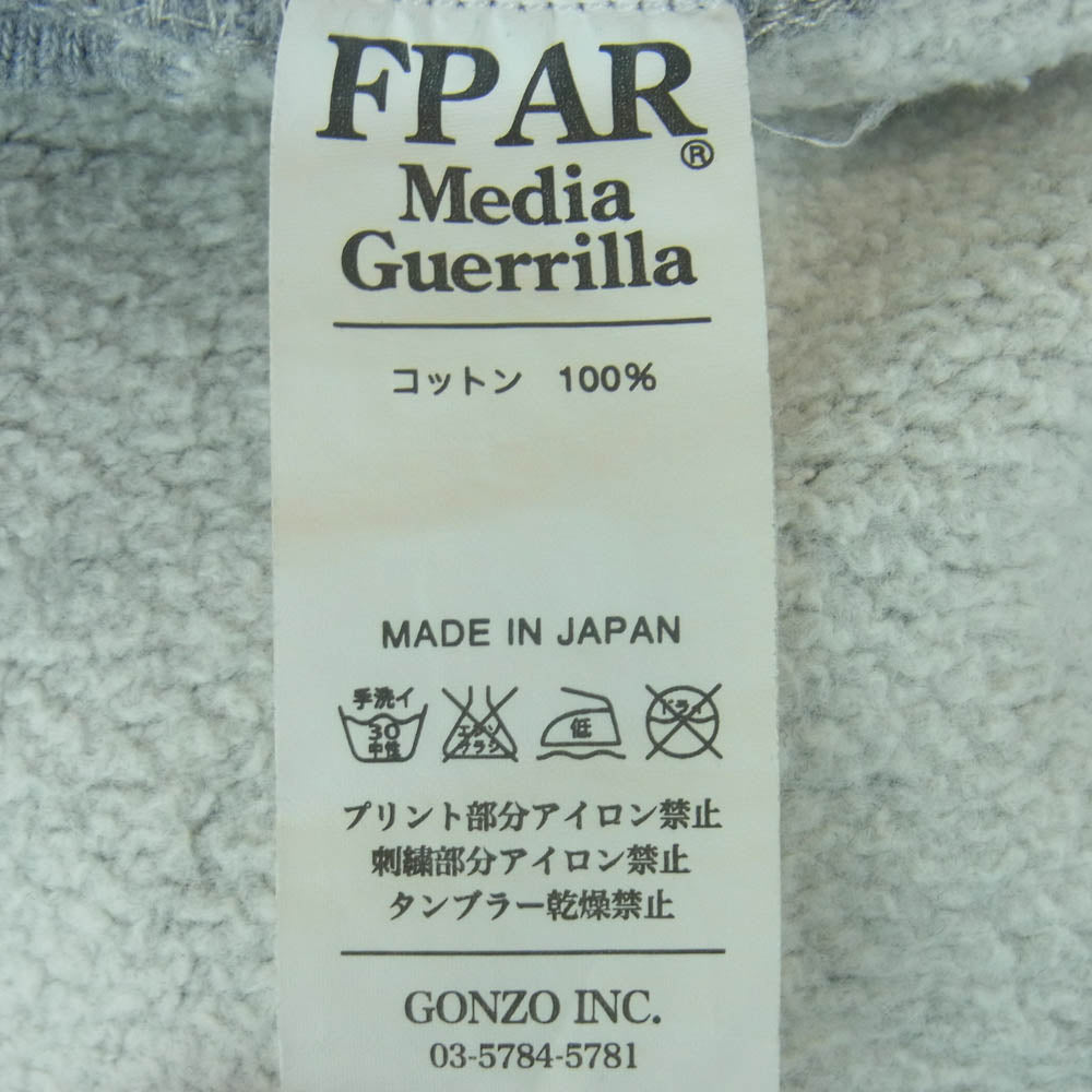 FORTY PERCENT AGAINST RIGHTS FPAR フォーティー パーセント アゲインスト ライツ FPARMY クルーネック スウェットシャツ スウェット トレーナー グレー系 3【中古】