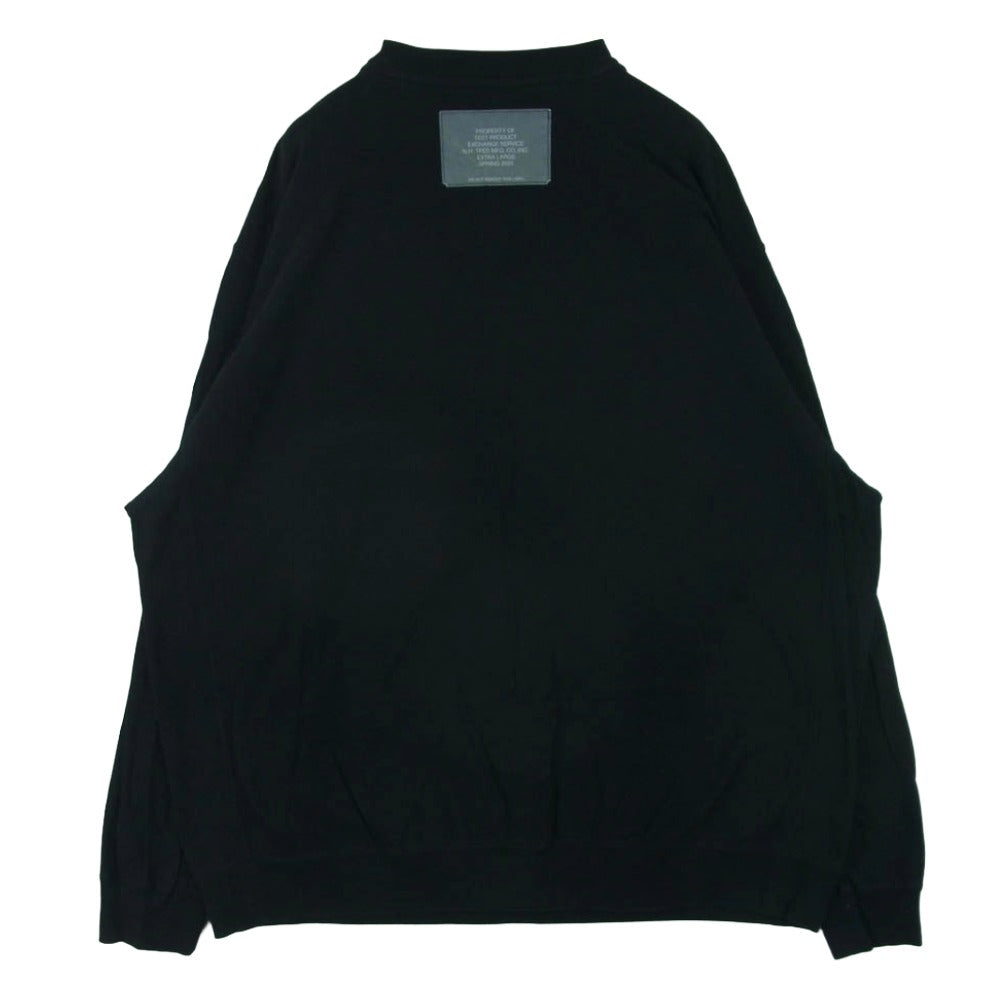 N.HOOLYWOOD エヌハリウッド 9251-CS04-014 TEST PRODUCT EXCHANGE SERVICE CREWNECK LONG SLEEVE 長袖 Tシャツ ブラック系 42【中古】