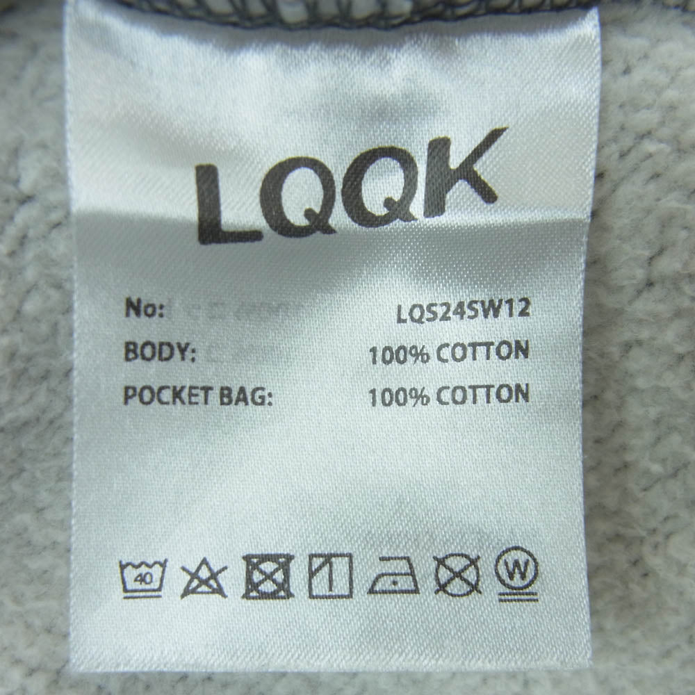 ルックスタジオ LQS24SW12 PINTUCK SWEAT PANTS ピンタック スウェット パンツ 中国製 グレー系 XL【中古】