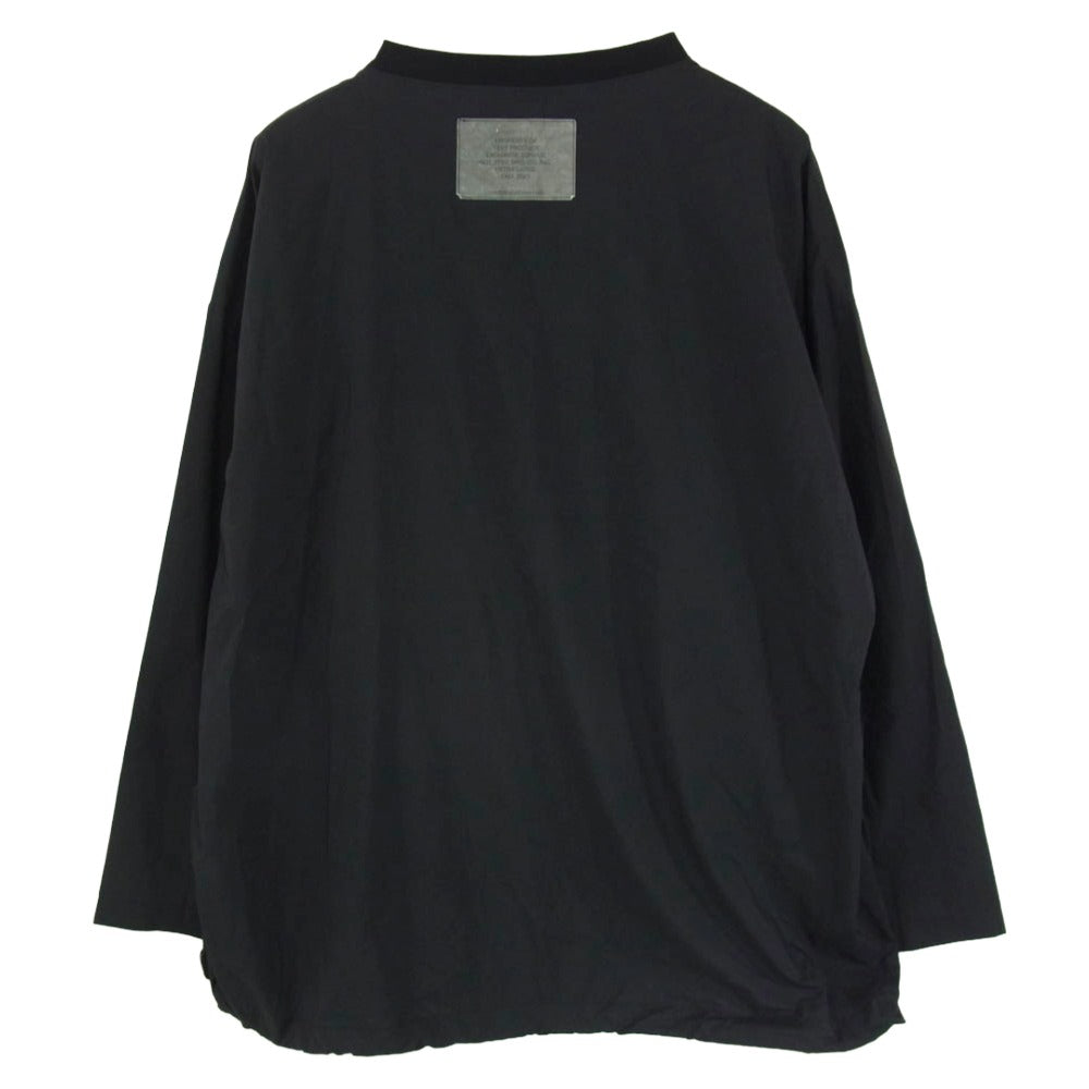 N.HOOLYWOOD エヌハリウッド 23AW 9232-CS03-001 ロングスリーブ カットソー ナイロン 長袖Tシャツ ブラック系 42【中古】