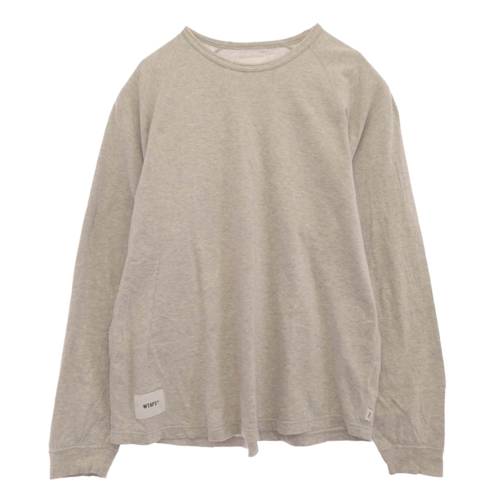 WTAPS ダブルタップス 24SS 241ATDT-CSM17 IAN LS COTTON ロングスリーブ カットソー 長袖Tシャツ グレー系 X【中古】