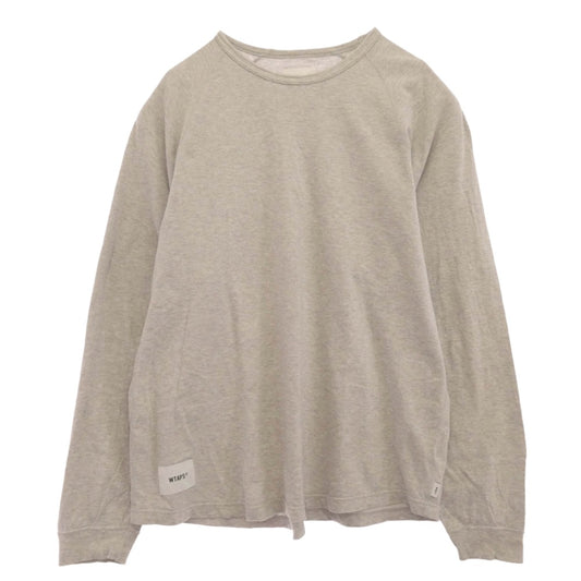 WTAPS ダブルタップス 24SS 241ATDT-CSM17 IAN LS COTTON ロングスリーブ カットソー 長袖Tシャツ グレー系 X【中古】