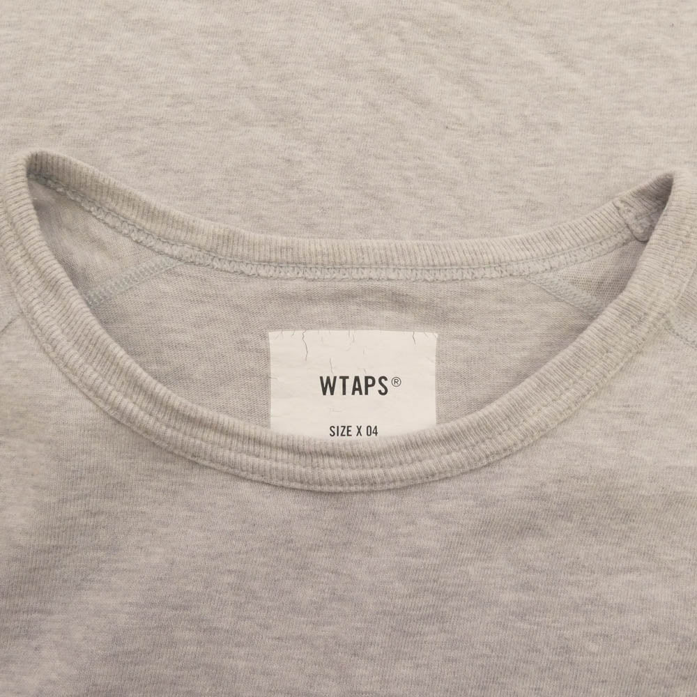 WTAPS ダブルタップス 24SS 241ATDT-CSM17 IAN LS COTTON ロングスリーブ カットソー 長袖Tシャツ グレー系 X【中古】