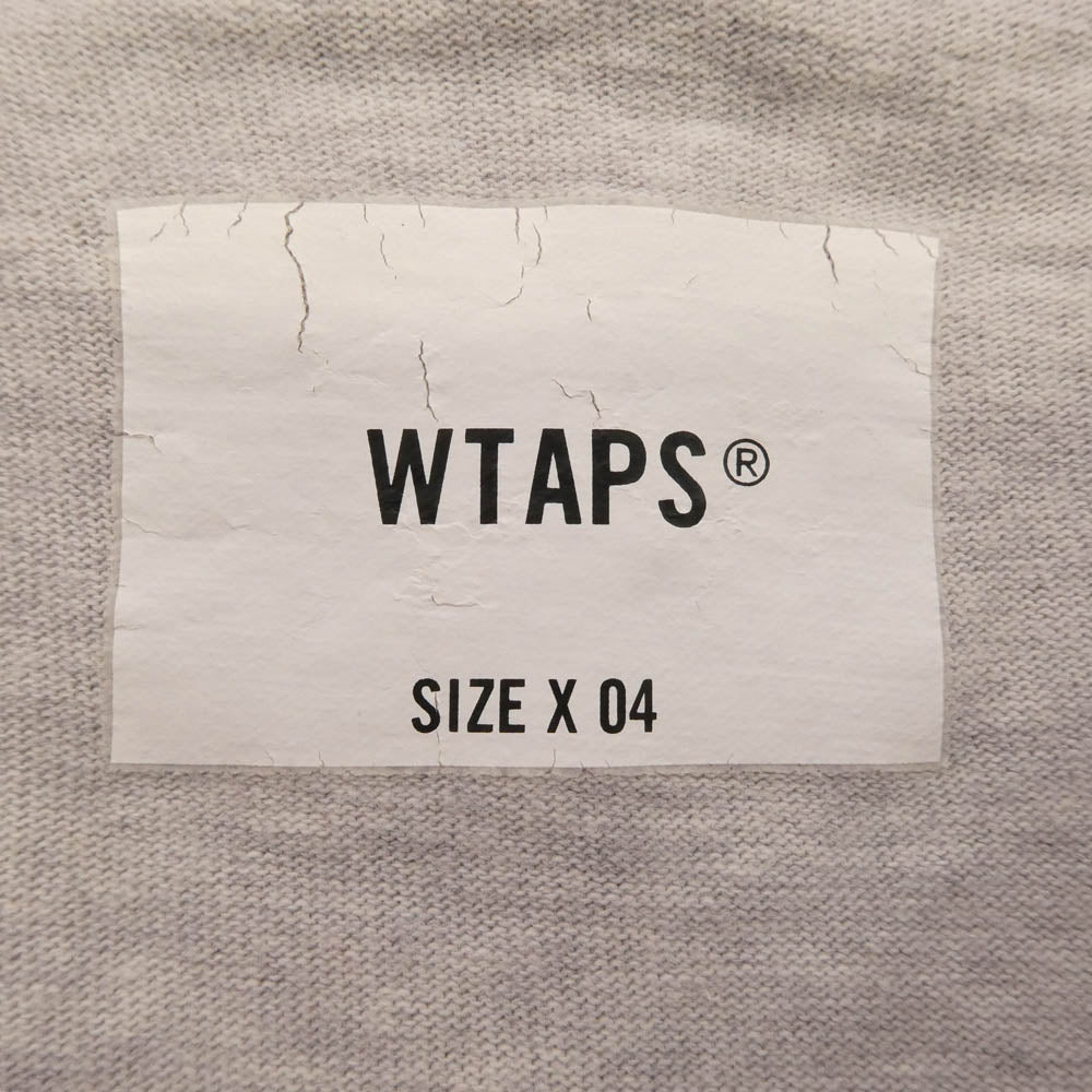 WTAPS ダブルタップス 24SS 241ATDT-CSM17 IAN LS COTTON ロングスリーブ カットソー 長袖Tシャツ グレー系 X【中古】