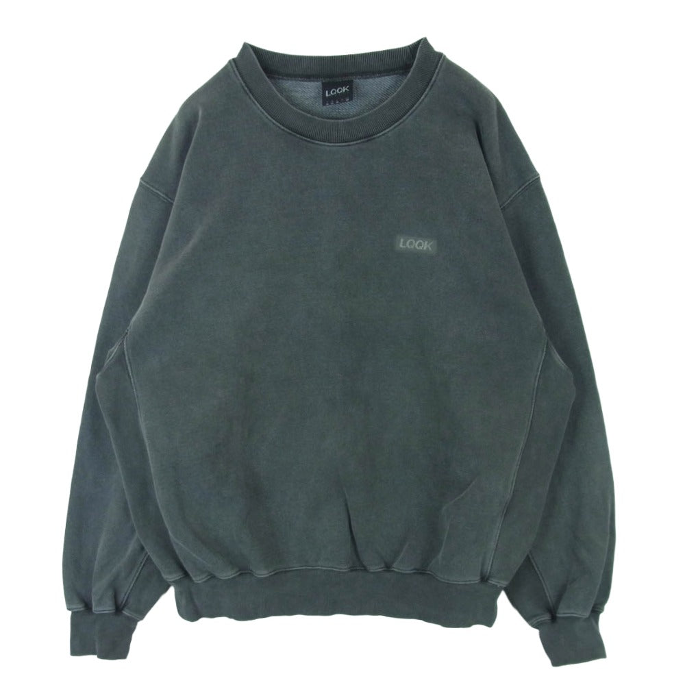 ルックスタジオ LQS25WF54 WASHED FLEECE CREW NECK クルーネック スウェット トレーナー グレー系 XL【中古】