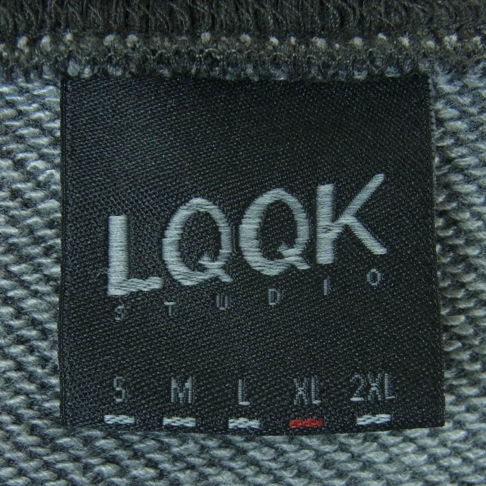 ルックスタジオ LQS25WF54 WASHED FLEECE CREW NECK クルーネック スウェット トレーナー グレー系 XL【中古】