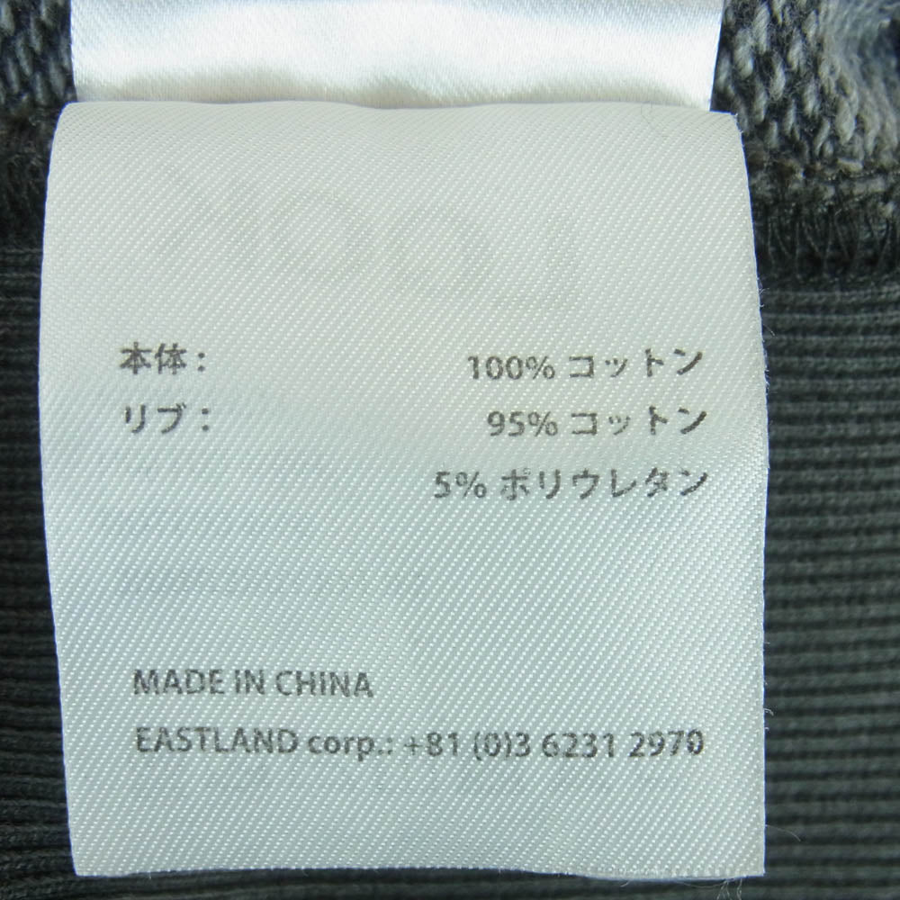 ルックスタジオ LQS25WF54 WASHED FLEECE CREW NECK クルーネック スウェット トレーナー グレー系 XL【中古】