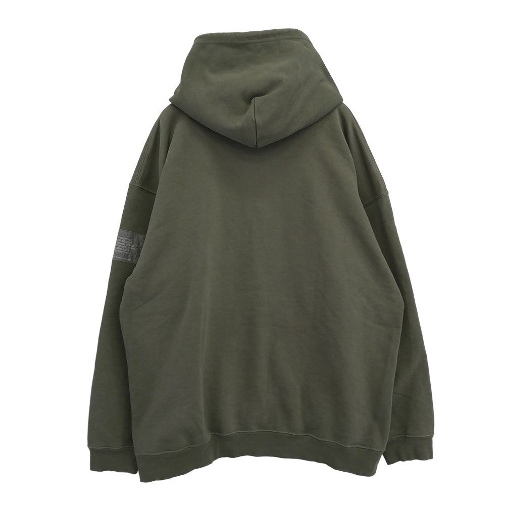 N.HOOLYWOOD エヌハリウッド 25SS 9251-CS80 TEST PRODUCT EXCHANGE SERVICE HOODED SWEATSHIRT フーデッド スウェットシャツ パーカー カーキ系 42【中古】