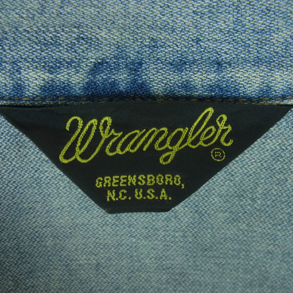 N.HOOLYWOOD エヌハリウッド WS9355 WRANGLER ラングラー 126MJDENIM JACKET デニム ジャケット インディゴブルー系 40【中古】