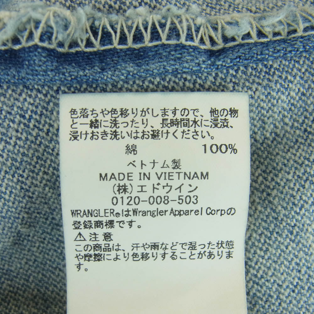 N.HOOLYWOOD エヌハリウッド WS9355 WRANGLER ラングラー 126MJDENIM JACKET デニム ジャケット インディゴブルー系 40【中古】