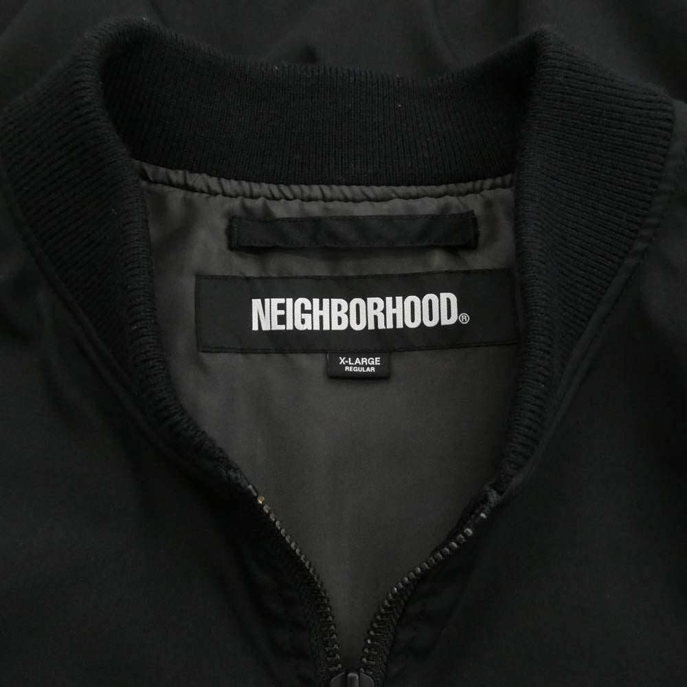 NEIGHBORHOOD ネイバーフッド 23SS 231TSNH-JKM06 L-2 FLIGHT JACKET フライトジャケット ジャケット ブラック系 XL【中古】