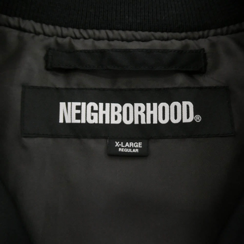 NEIGHBORHOOD ネイバーフッド 23SS 231TSNH-JKM06 L-2 FLIGHT JACKET フライトジャケット ジャケット ブラック系 XL【中古】