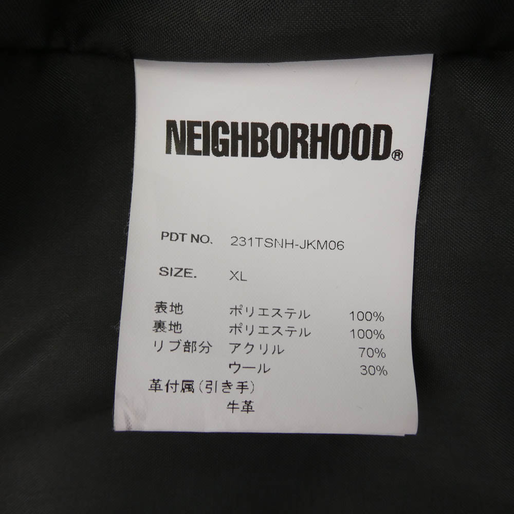 NEIGHBORHOOD ネイバーフッド 23SS 231TSNH-JKM06 L-2 FLIGHT JACKET フライトジャケット ジャケット ブラック系 XL【中古】
