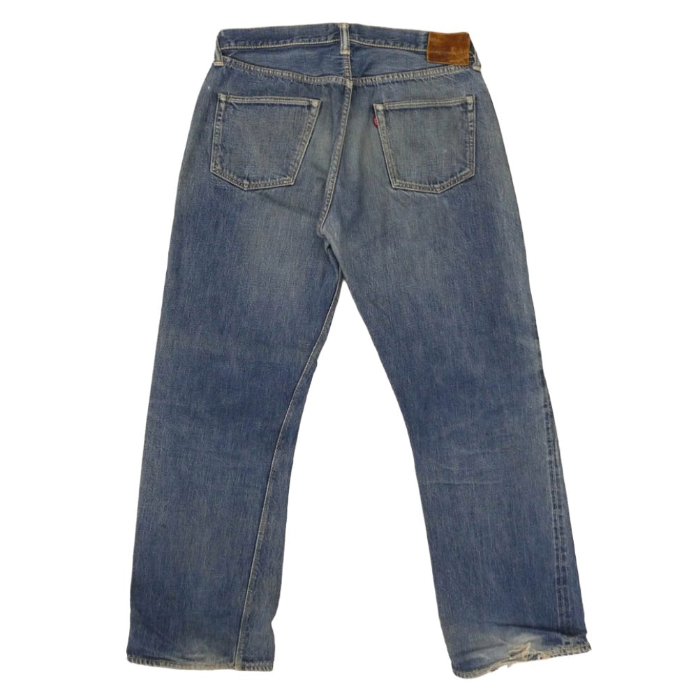 WAREHOUSE ウエアハウス 革パッチ XXタイプ セルビッチ デニムパンツ ブルー系 36【中古】