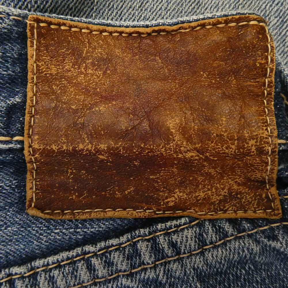 WAREHOUSE ウエアハウス 革パッチ XXタイプ セルビッチ デニムパンツ ブルー系 36【中古】