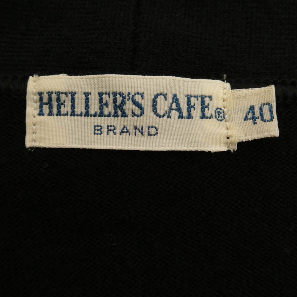WAREHOUSE ウエアハウス HELLER'S CAF? ヘラーズカフェ ニット カーディガン ブラック系 40【中古】