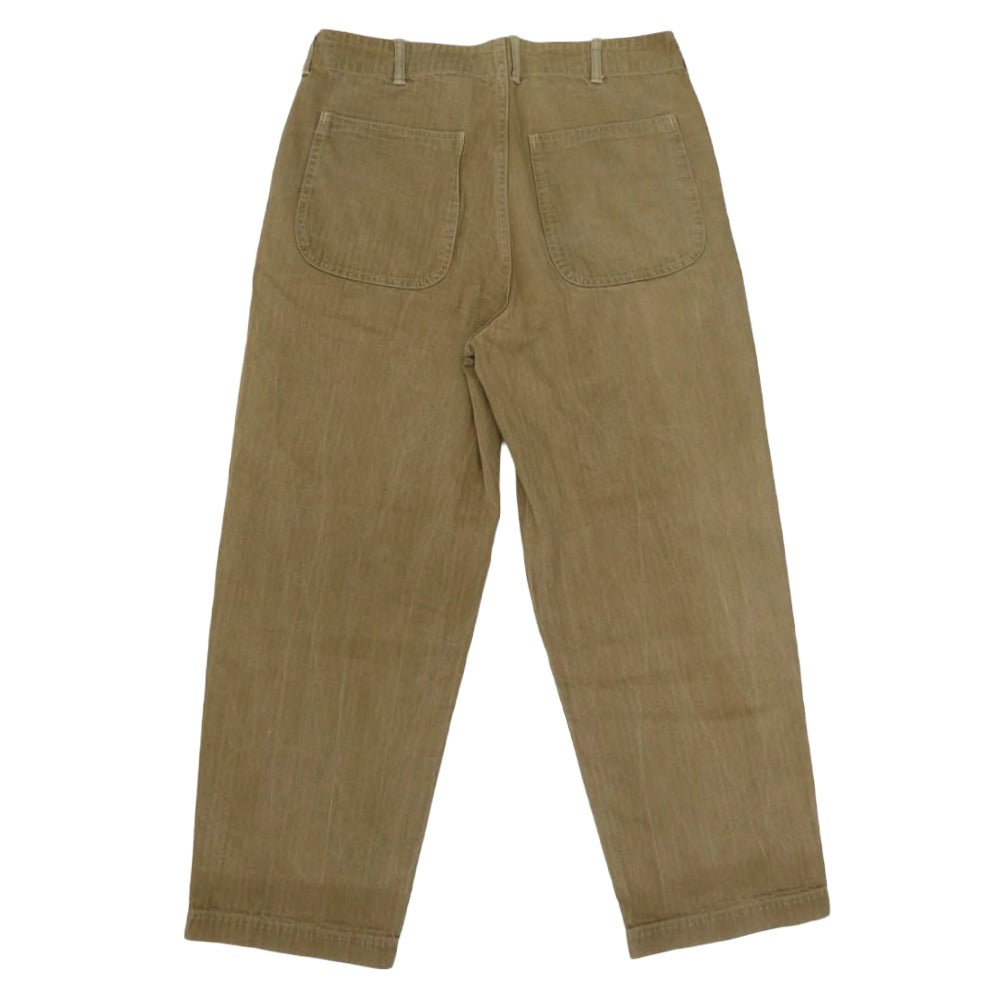 WAREHOUSE ウエアハウス ヘリンボーン ファティーグ パンツ ベージュ系 33【中古】