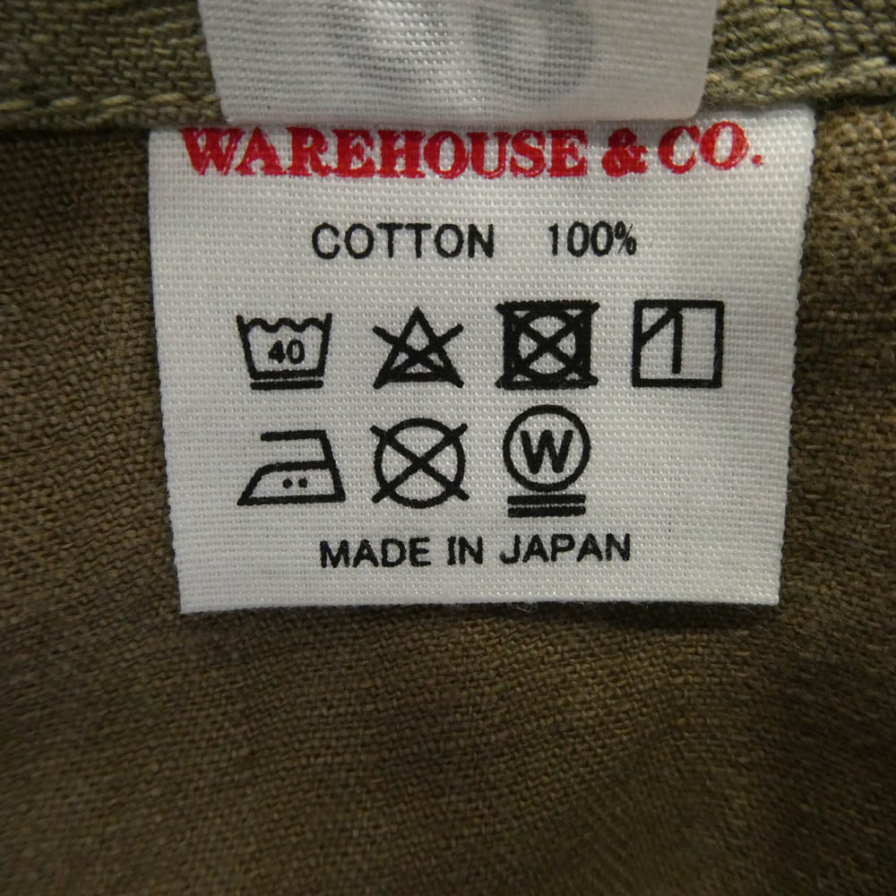 WAREHOUSE ウエアハウス ヘリンボーン ファティーグ パンツ ベージュ系 33【中古】