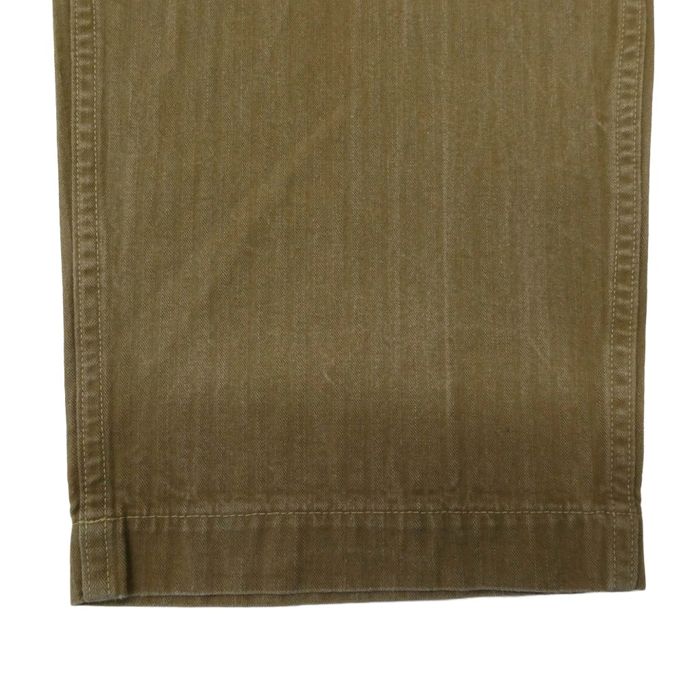 WAREHOUSE ウエアハウス ヘリンボーン ファティーグ パンツ ベージュ系 33【中古】