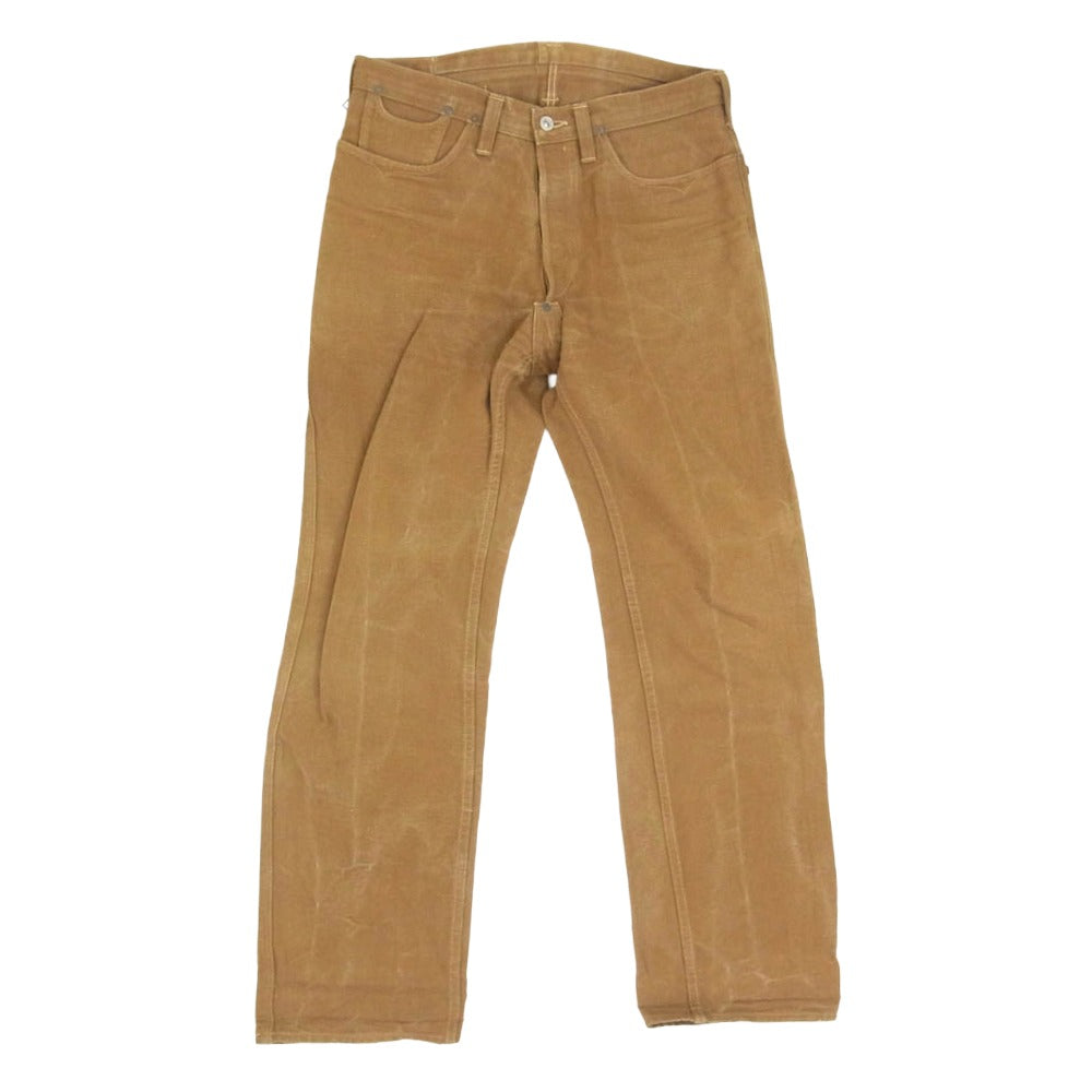 WAREHOUSE ウエアハウス HELLER'S CAF? LARRY'S COLLECTION ダック ワーク パンツ ブラウン系 33【中古】