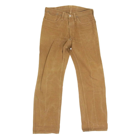WAREHOUSE ウエアハウス HELLER'S CAF? LARRY'S COLLECTION ダック ワーク パンツ ブラウン系 33【中古】