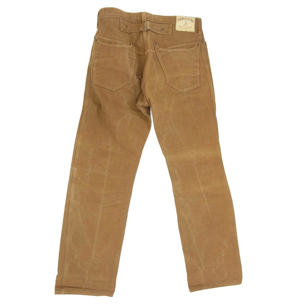 WAREHOUSE ウエアハウス HELLER'S CAF? LARRY'S COLLECTION ダック ワーク パンツ ブラウン系 33【中古】