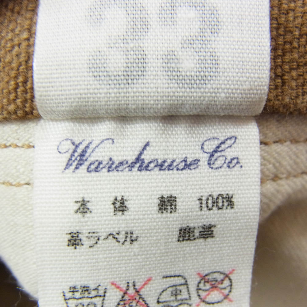 WAREHOUSE ウエアハウス HELLER'S CAF? LARRY'S COLLECTION ダック ワーク パンツ ブラウン系 33【中古】