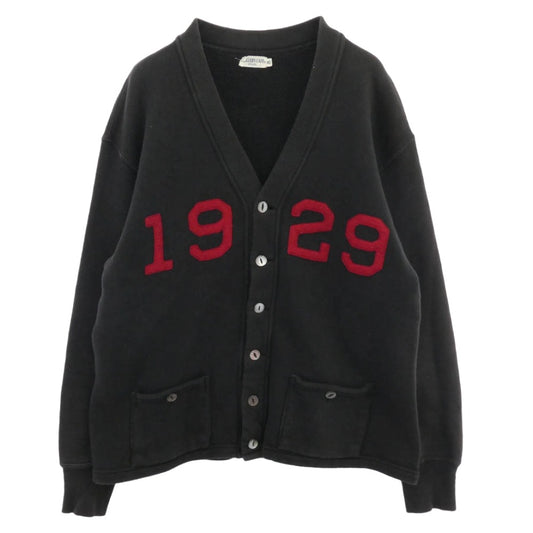 WAREHOUSE ウエアハウス HELLER'S CAFE ヘラーズカフェ スウェット カーディガン ダークグレー系 40【中古】