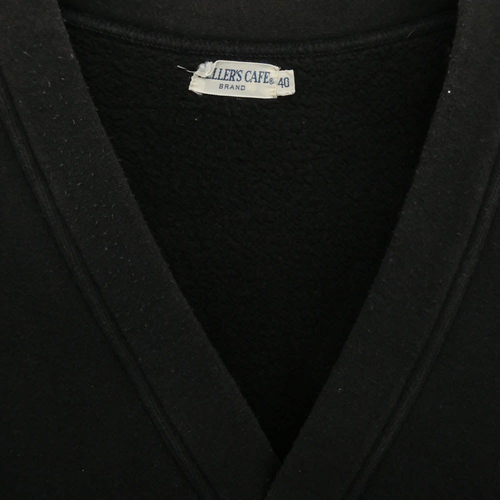 WAREHOUSE ウエアハウス HELLER'S CAFE ヘラーズカフェ スウェット カーディガン ダークグレー系 40【中古】