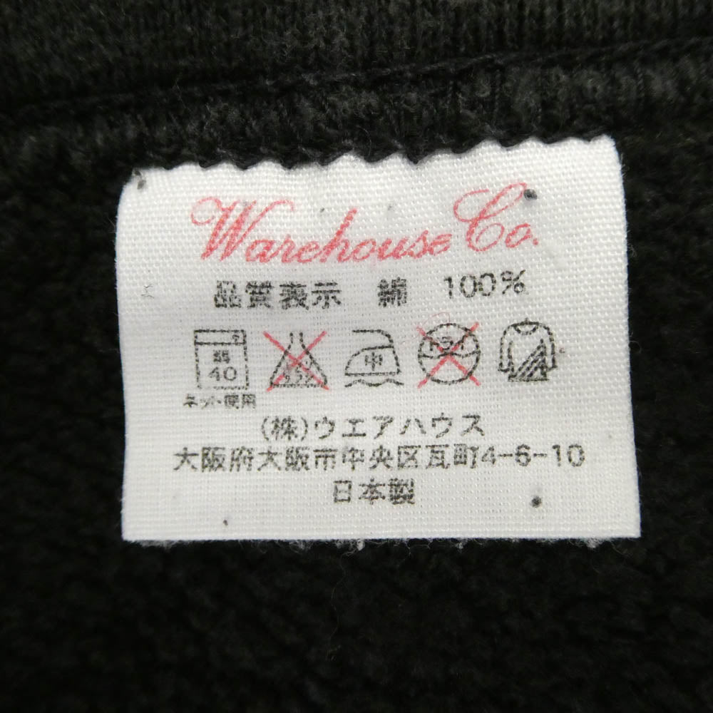 WAREHOUSE ウエアハウス HELLER'S CAFE ヘラーズカフェ スウェット カーディガン ダークグレー系 40【中古】