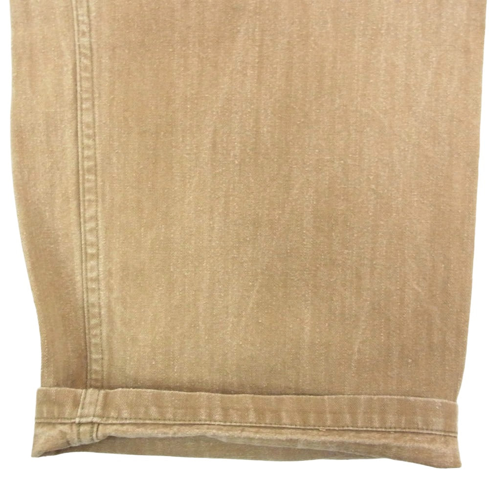 WAREHOUSE ウエアハウス ヘリンボーン ベイカー パンツ ベージュ系 34【中古】