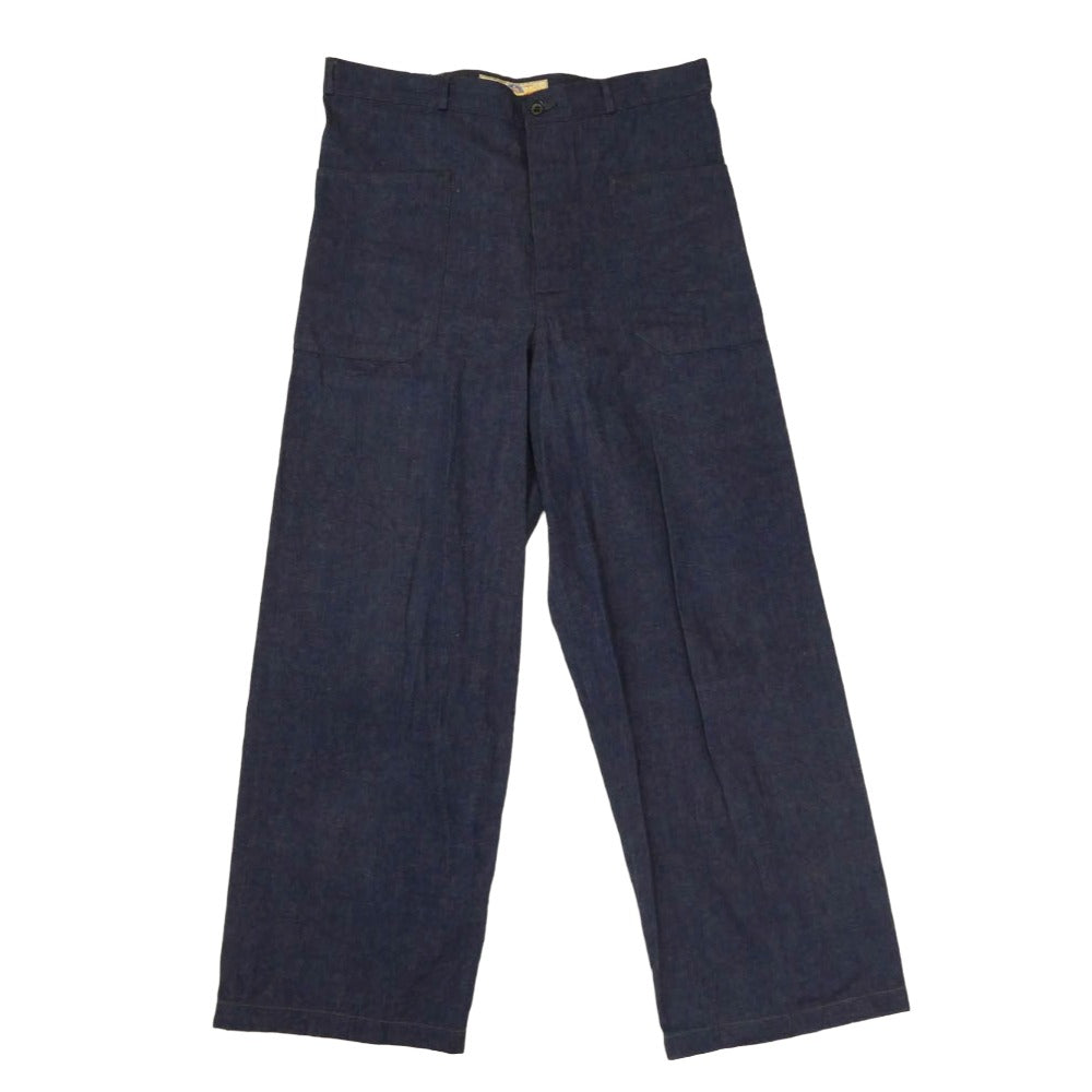 The REAL McCOY'S ザリアルマッコイズ MP23007 U.S.NAVY DENIM DUNGAREE TROUSERS デニム ダンガリー トラウザー パンツ インディゴブルー系 34【中古】