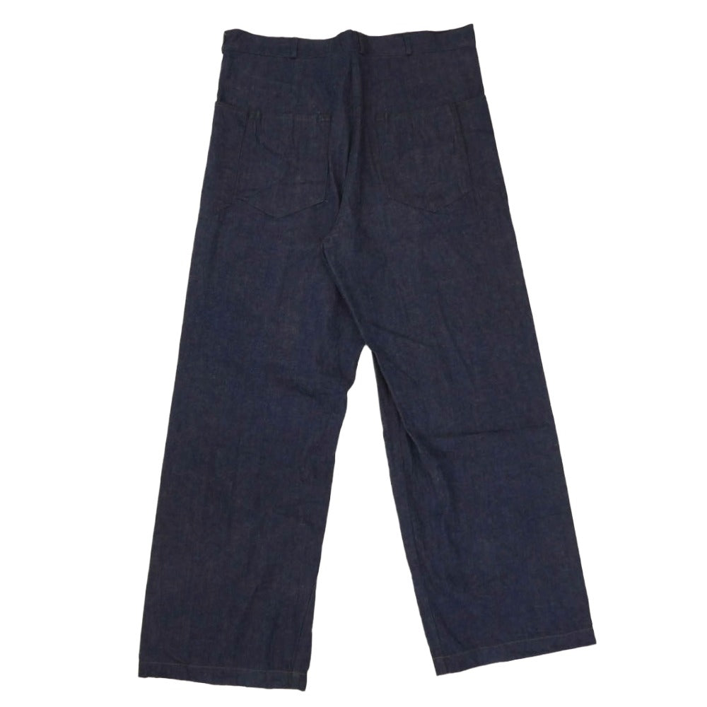 The REAL McCOY'S ザリアルマッコイズ MP23007 U.S.NAVY DENIM DUNGAREE TROUSERS デニム ダンガリー トラウザー パンツ インディゴブルー系 34【中古】