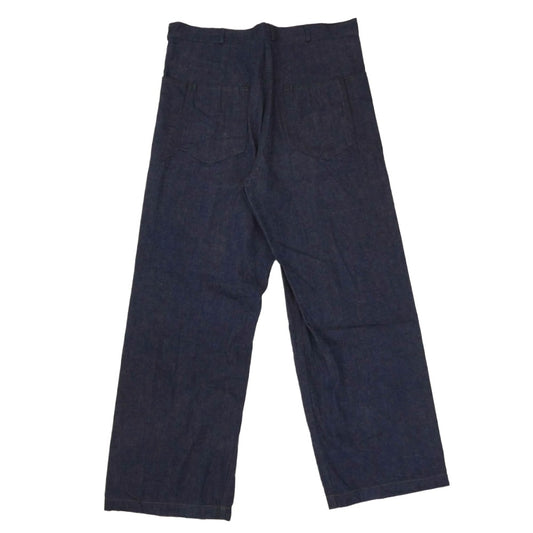 The REAL McCOY'S ザリアルマッコイズ MP23007 U.S.NAVY DENIM DUNGAREE TROUSERS デニム ダンガリー トラウザー パンツ インディゴブルー系 34【中古】