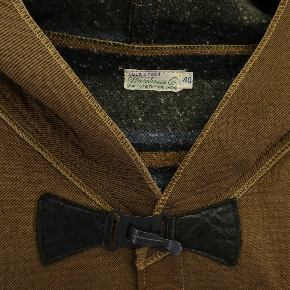 WAREHOUSE ウエアハウス DUCK DIGGER ダックディガー Bonding Liier Sideline Coat ボンディング ライナー サイドライン コート ブラウン系 40【中古】
