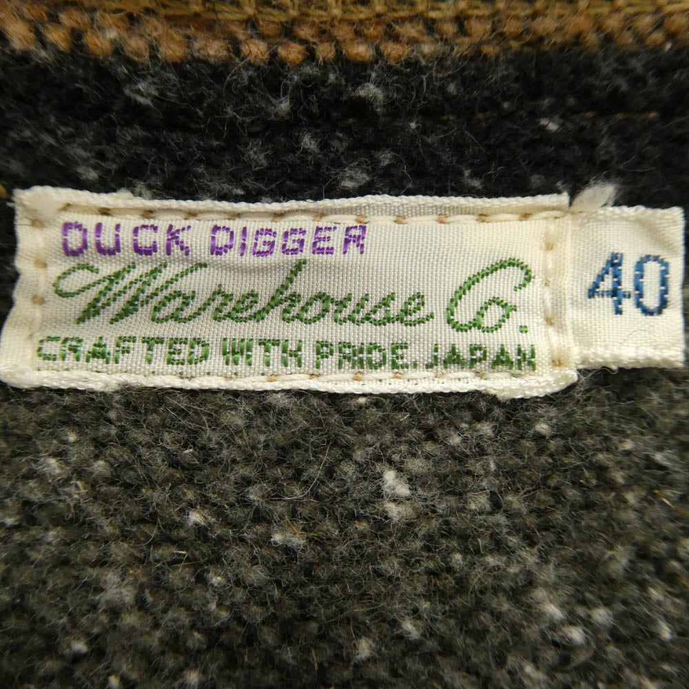 WAREHOUSE ウエアハウス DUCK DIGGER ダックディガー Bonding Liier Sideline Coat ボンディング ライナー サイドライン コート ブラウン系 40【中古】