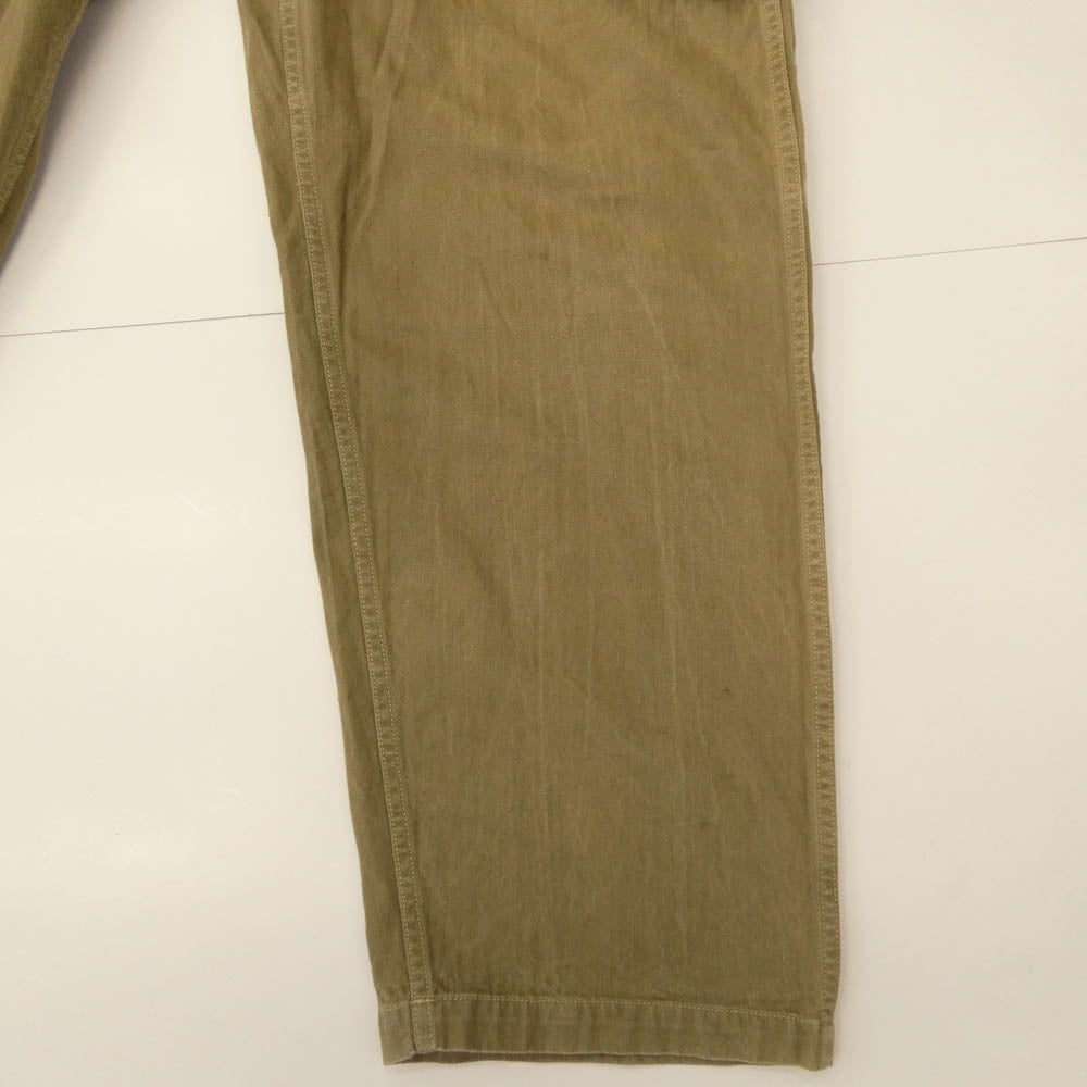 WAREHOUSE ウエアハウス Lot1907 MONKEY PANT ヘリンボーン モンキー パンツ ベージュ系 33【中古】