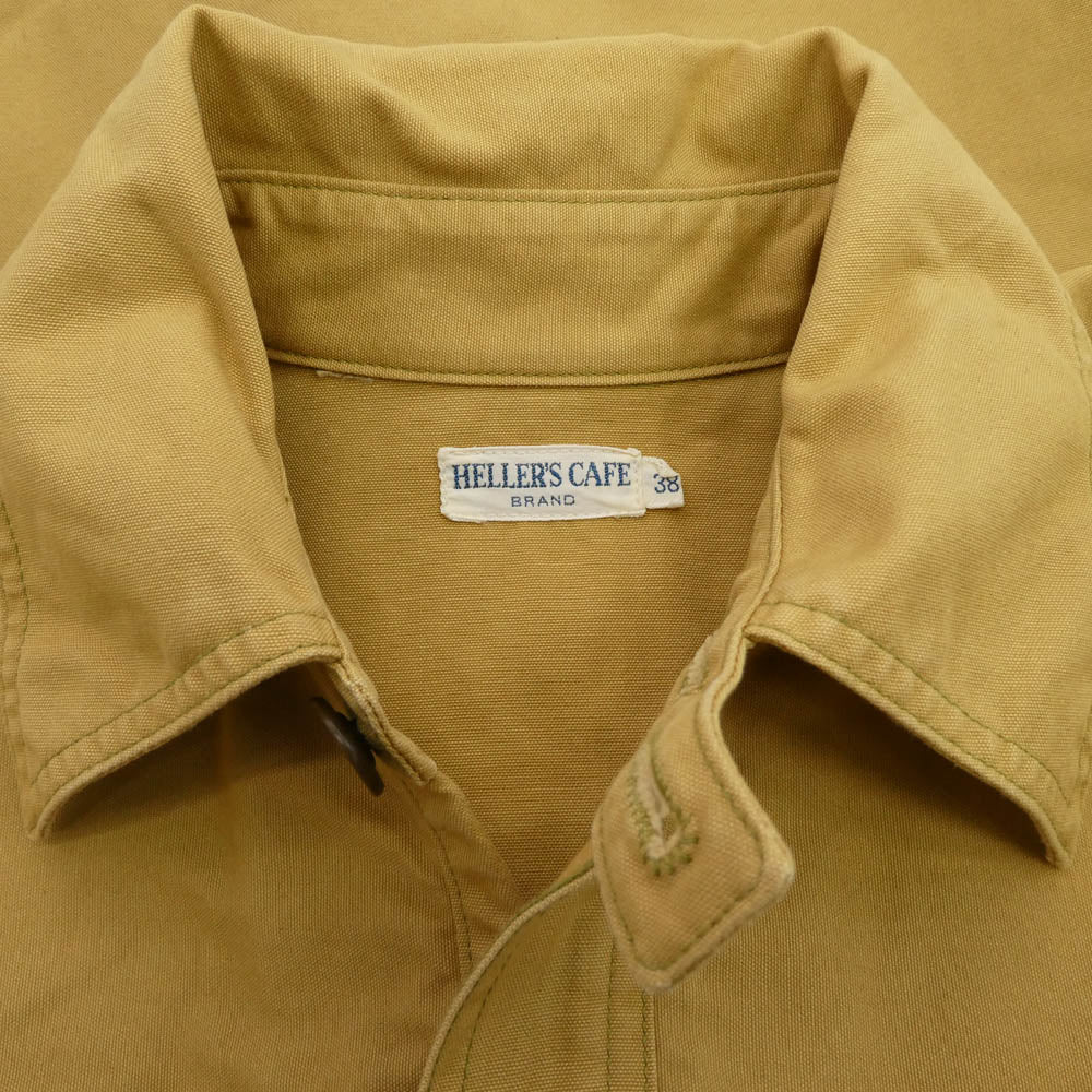 WAREHOUSE ウエアハウス HELLER'S CAF? ヘラーズカフェ コットン クルーザー ジェット ライトブラウン系 38【中古】