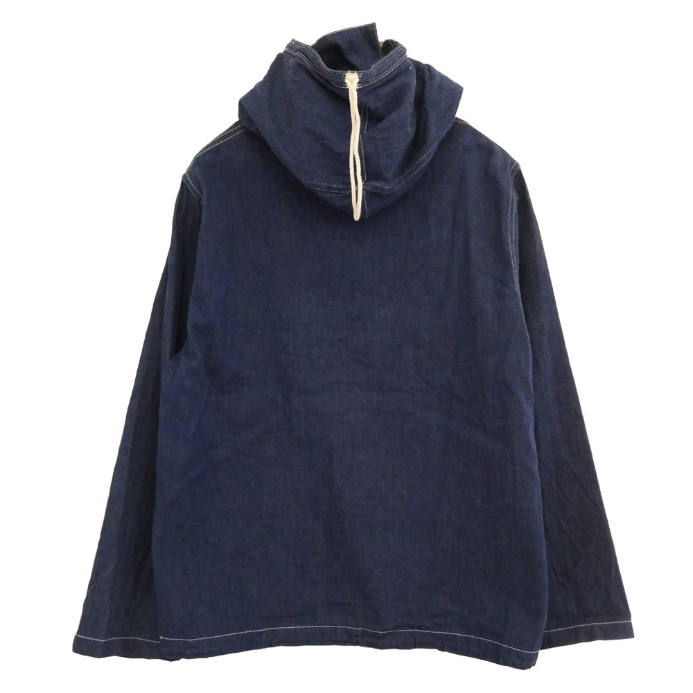 The REAL McCOY'S ザリアルマッコイズ U.S.NAVY デニム プルオーバー パーカー インディゴブルー系 XL【中古】