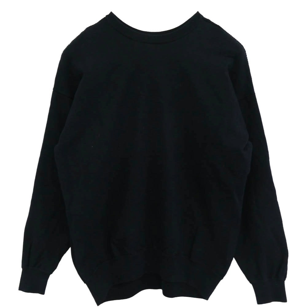 BEAMS ビームス 22AW 11-15-0026-156 × SSZ エスエスズィー BOTH SIDE KNIT クルーネック スウェット トレーナー ダークネイビー系 L【中古】