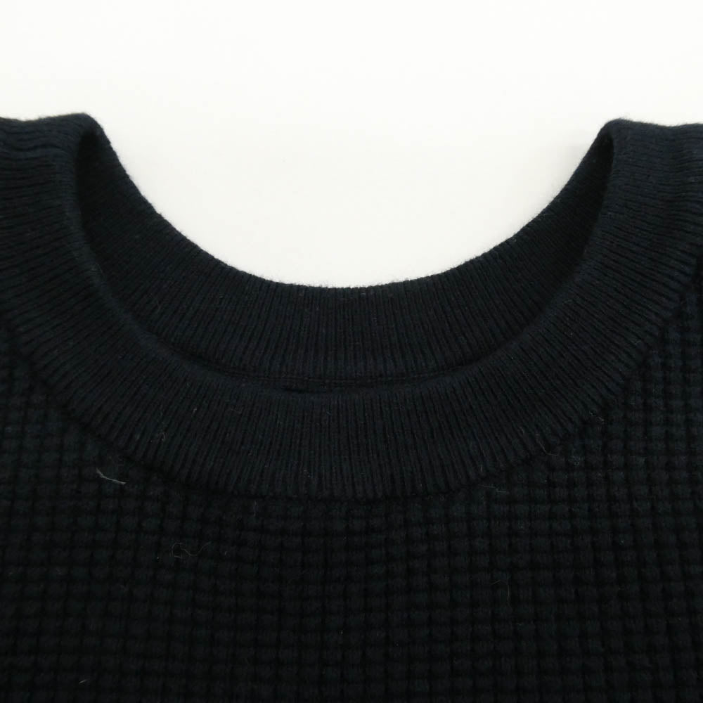 BEAMS ビームス 22AW 11-15-0026-156 × SSZ エスエスズィー BOTH SIDE KNIT クルーネック スウェット トレーナー ダークネイビー系 L【中古】