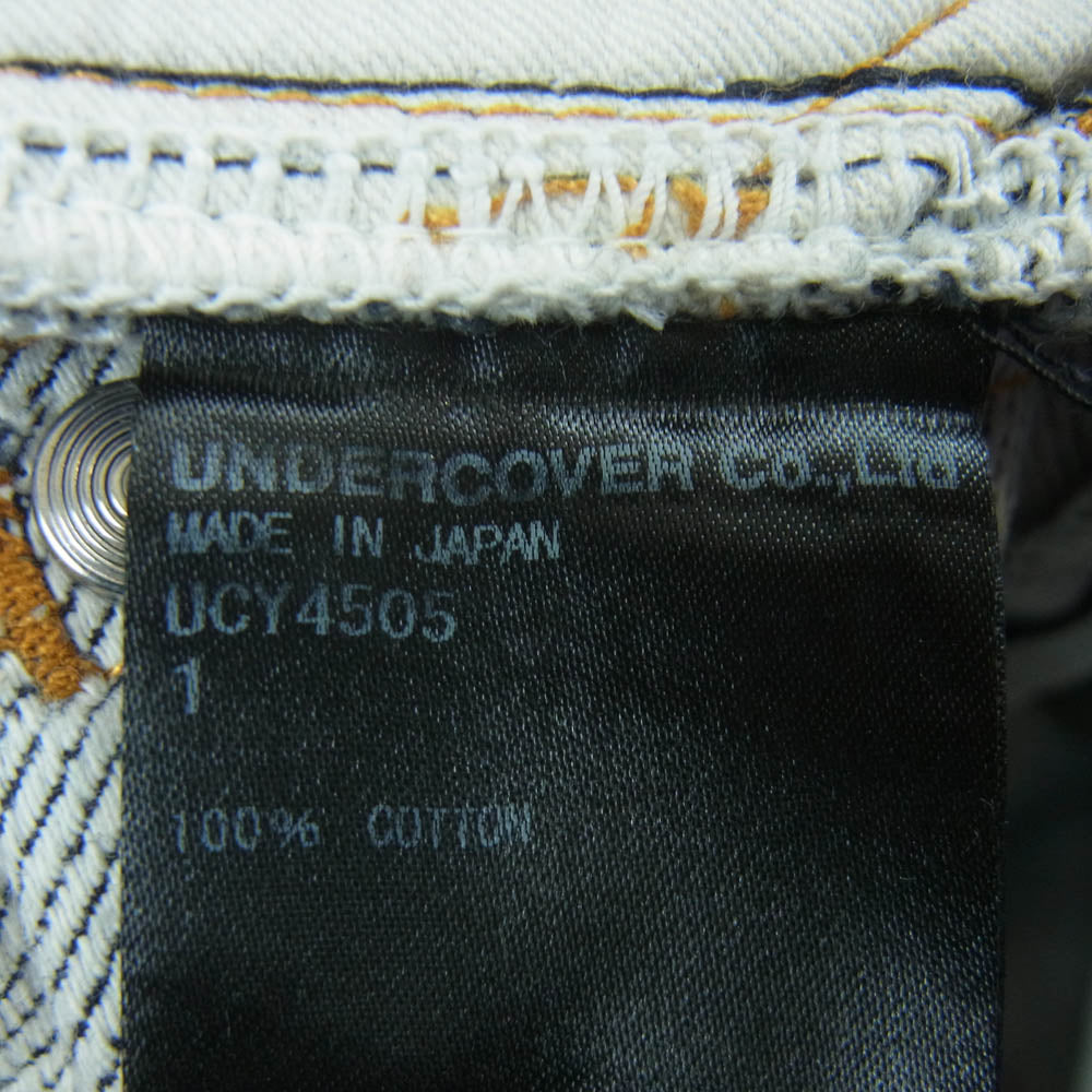 UNDERCOVER アンダーカバー 20SS UCY4505 ジップフライ ストレート デニム パンツ ジーンズ インディゴブルー系 1【中古】