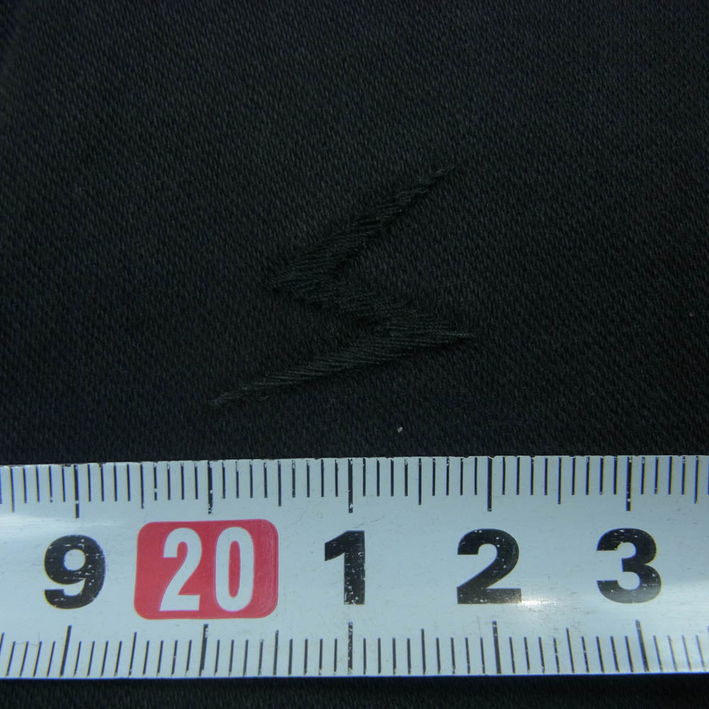 UNDERCOVER アンダーカバー 20SS UCA4501 稲妻 刺繍 ストレッチ ツイル スキニー ギャバジン パンツ ブラック系 1【中古】
