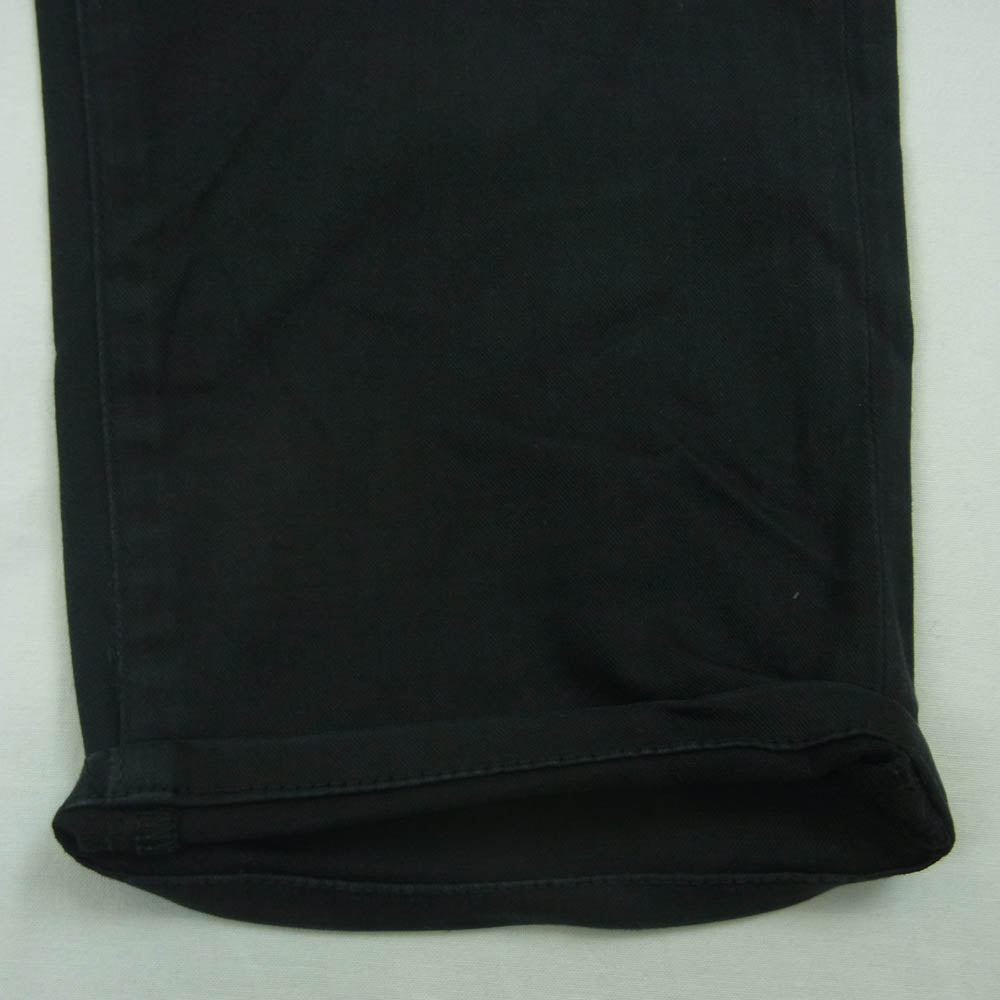 UNDERCOVER アンダーカバー 20SS UCA4501 稲妻 刺繍 ストレッチ ツイル スキニー ギャバジン パンツ ブラック系 1【中古】