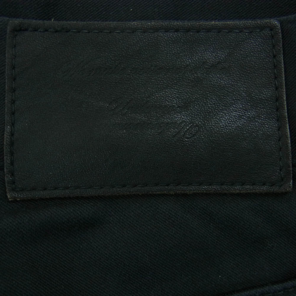 UNDERCOVER アンダーカバー 20SS UCA4501 稲妻 刺繍 ストレッチ ツイル スキニー ギャバジン パンツ ブラック系 1【中古】