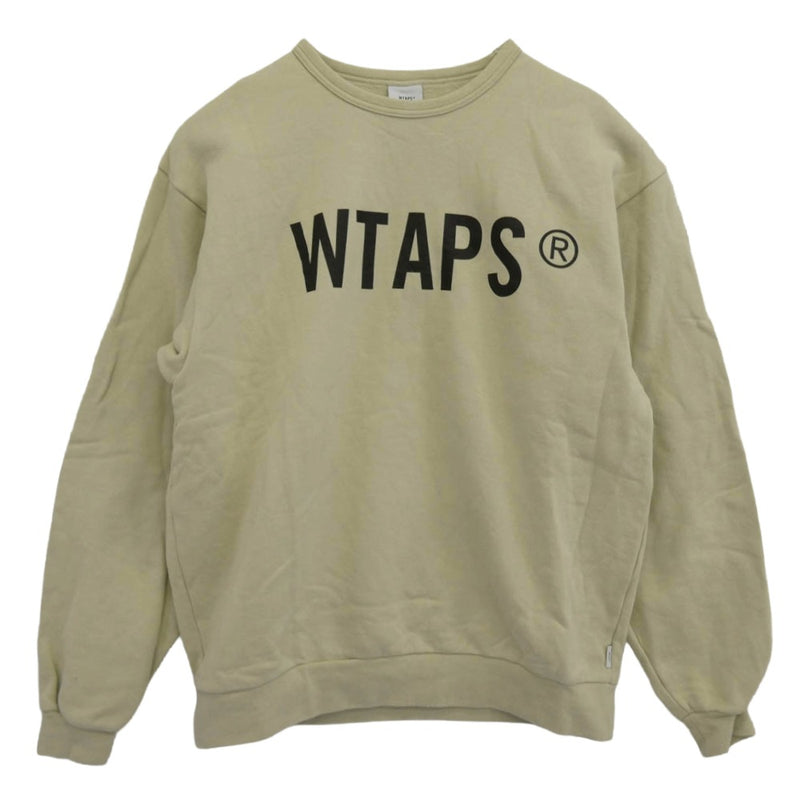 WTAPS ダブルタップス 21AW 212ATDT-CP01S SCREEN WTVUA CREW SWEAT スクリーン クルーネック ロゴ プリント スウェット シャツ イエロー系 X 04【中古】